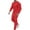 Red, variant on Ecqkame Men Tracksuit Two Piece Set Men Casual Solid Fashion Round Neck Pullover Sports Suit Long Sleeve Trousers Two-Piece Tracksuit Red XXXL