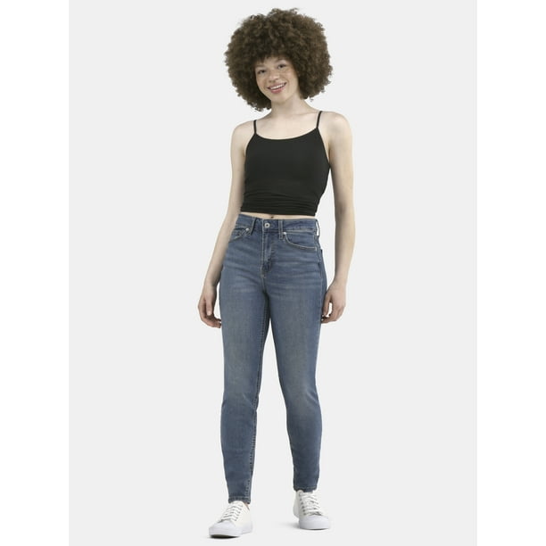 No Boundaries High Rise Skinny Jeans, 28.5” Inseam, 1 or 2 No Boundaries High Rise Skinny Jeans, 28.5” Inseam, 1 or 2