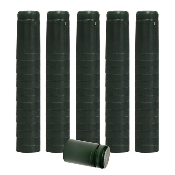 PVC Heat Shrink Capsules For Wine Bottles - Matte Green 100 count