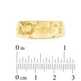 thumbnail image 3 of Floreo 10k Yellow Gold 6mm Narrow Rectangle Shape Dense Nugget Ring, 3 of 3