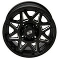 thumbnail image 2 of 4/156 Tusk Tintic Wheel 14x7 4.0 + 3.0 Milled/Black for Polaris Rzr Xp 4 Turbo Limited Edition 2019, 2 of 7