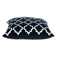 thumbnail image 3 of Nassau Collection Square Cotton Geometric Throw Pillow - 20" - Black and White, 3 of 4