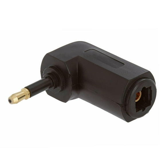 Cmple - Optical Toslink Jack to Mini Plug Angled Adapter