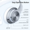 thumbnail image 4 of Headphones Wireless Bluetooth,60 Hours Playtime Foldable Lightweight Bluetooth Headphones Wireless Over Ear Wired Hi-Fi Stereo with 6 EQ Modes, Deep Bass Adjustable Headset with Mic, FM, TF for Adults, 4 of 5
