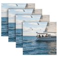 thumbnail image 4 of Iauyy Satin Napkins Set of 1- Sailboat at Sea DIY Printing Decoration Cloth Napkin- Easy Care for Home/Party, 4 of 8