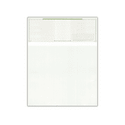 Compuchecks - 100 High Security Blank Check Stock Paper - Checks on Top - Check Paper Weight # 70 (Green Red Mazed)