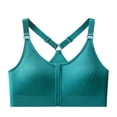 thumbnail image 2 of Abomasnow Women's Sports Bra Front Zip No Underwire Racerback Adjustable Straps Full Coverage Bras Casual Soft Running Yoga Gym Bras, 2 of 6