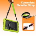 thumbnail image 4 of for Samsung Galaxy Tab A9 Case 8.7 inch, 360 Rotating Shockproof Cover with Stand, Handle, Shoulder Strap (2023, SM-X110/X115/X117), Lime, 4 of 7
