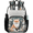 Multicolor 3, variant on Jiaoprinted Butterfly Flower Spring Clear Backpack for Stadium Events, Transparent Backpacks See Through Plastic Bag for Concerts & Work, Wildfloral Leaves