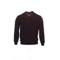 thumbnail image 3 of Tasso Elba Collezione Wine Heather V-Neck Sweater , Size Large, 3 of 4