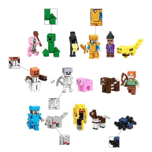 29 Pcs / Set Minecraft Doll Puzzle Building Character
