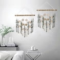 thumbnail image 5 of Bathroom Decor Artificial Eucalyptus Greenery Hanging Wall Decor Faux Eucalyptus Leaves Hanging Plant on Wooden Stick with Wicker Ball Rustic Farmhouse for Bedroom Nursery Boho Wall Decorations, 5 of 7