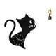 thumbnail image 1 of Reloj De Pared De Gato Moderno De Acrílico Y Estatua De Resina De Arte Abstracto, Escultura Decorativa Para Sala De Estar, Oficina, Mesa De Centro, Adorno Decorativo, 1 of 8