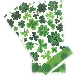 St. Patricks Day Tea Towel Rainbow Shamrock Seasonal Kitchen 