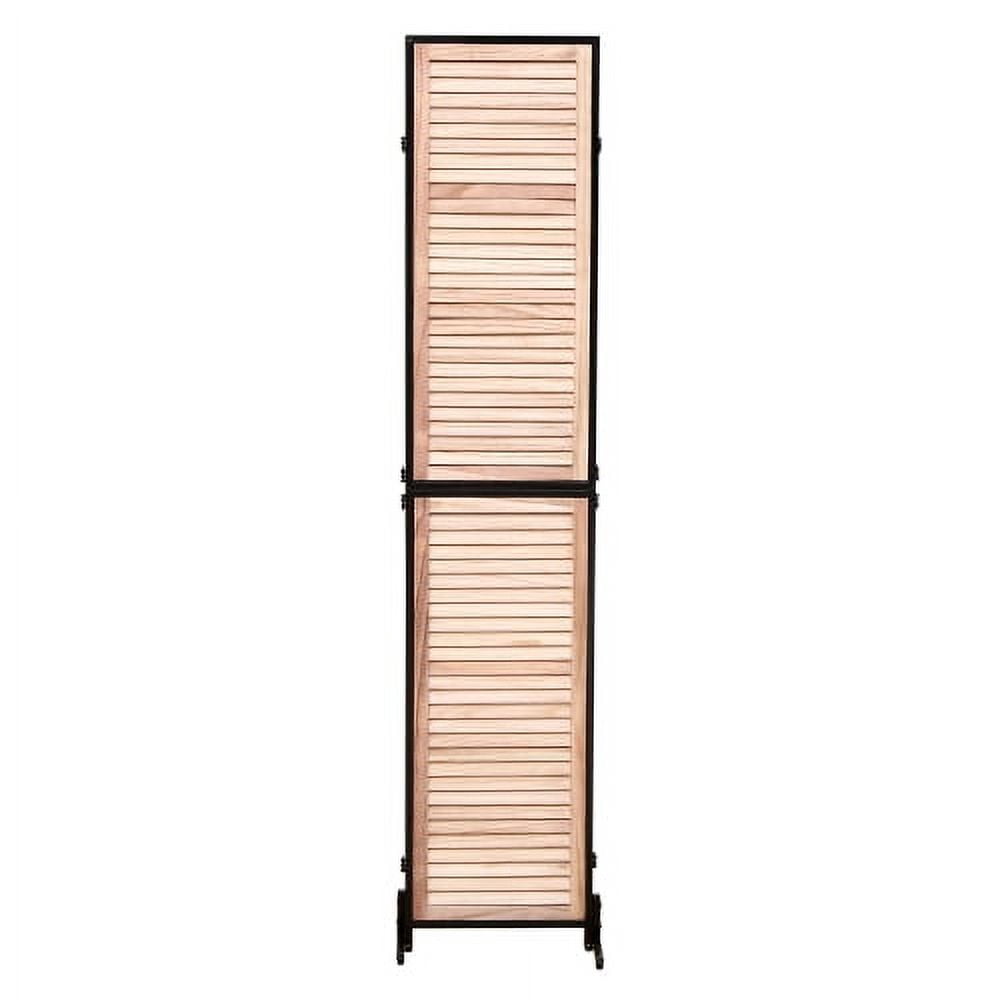 Juiluna 3 Panel Room Divider Privacy Screen Privacy Wall Divider Folding Wood Screen for Home Office Bedroom Restaurant 14.57" x 70.87" Each Panel