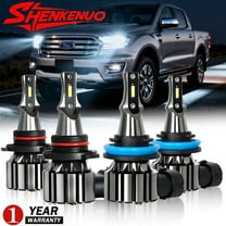 For Ford Escape 2013 -2017 2018 2019 LED Headlight Bulbs 9005 High Beam   H11 Low Beam Pack of 4