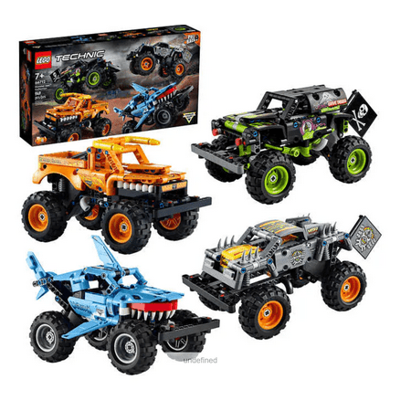 LEGO Technic Monster Jam Collection Max-D, Grave Digger, Megalodon, El Toro Loco