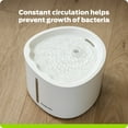 thumbnail image 3 of Premier Pet 110 oz. Pet Fountain Automatic Water Fountain for Cats & Dogs, Filters Included, White, 3 of 7