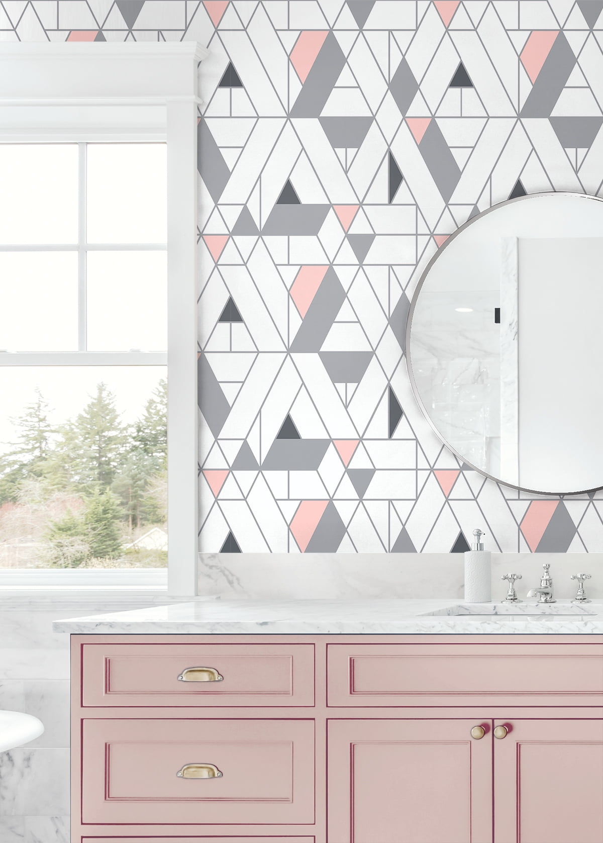 NextWall Kaleidoscope Peel and Stick Wallpaper
