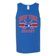 thumbnail image 2 of Wild Bobby City of New York NY Hockey Fantasy Fan Sports Men's Tank Top, Royal, X-Large, 2 of 5