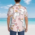 thumbnail image 6 of Kll Men'S Hawaiian Shirt Short Sleeve Button Down Beach Shirts-Goose Queen, 6 of 8