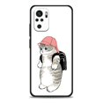 thumbnail image 1 of Divertida funda de teléfono con diseño de gato y gatito para teléfono, cubierta negra para Poco Redmi Note 8, Poco X4, X4, NFC, M4, X3, F3, M3, F1, GT Pro zhangmengya LED, 1 of 2