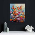 thumbnail image 4 of COMIO Butterfly Wall Art Color Butterfly Canvas Print Nature Floral Artwork for Girls Bedroom Modern Home Framed Artwork For Bathroom Kitchen, 4 of 4