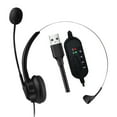 thumbnail image 1 of Labymos Call Center Headset With Microphone Over-Head Single-Sided Headphone USB Corded with Adjustable Microphone Mute, 1 of 8