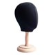 thumbnail image 4 of Soporte de exhibición de sombreros con modelo de cabeza de maniquí, estante de almacenamiento portátil para gorras de modelos cosméticos cabeza negra, 4 of 9