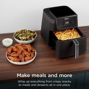 Ninja Air Fryer Pro XL 6.5-Qt, 4-in-1, Air Crisp Technology, Nonstick Crisper Plate, AF180 Black