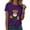 Purple, variant on enyan Crew Neck Shirt Funny Family Party Celebration Short Sleeve Tee Pumpkin Graphic Cute Ghost Tops Halloween Women'sT-Shirts Purple,S