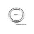 thumbnail image 2 of Welded O Ring 40mm Outer Dia. 6mm Thickness 304 Stainless Steel 6 Pack, 2 of 5