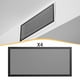 thumbnail image 1 of Cubiertas de ventilación de piso, malla decorativa para ventilación de aire para rueda hidráulica de pared en interiores 4 piezas, 1 of 8