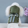 thumbnail image 1 of Topcobe Waterproof Cozy Dog Hoodie with D-ring, S-2XL Army Green, 1 of 10