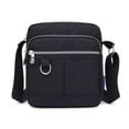 thumbnail image 2 of Gustave Women Nylon Purse Waterproof Crossbody Shoulder Bag Casual Messenger Bag Handbag Multi Zipper Pockets Bag (Black), 2 of 8