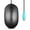 Black, variant on Perixx PERIMICE-222PB Wired PS/2 Optical Mouse - Long 5.9 Ft Cable - Optical 1200/1600/2000 DPI Design - Black