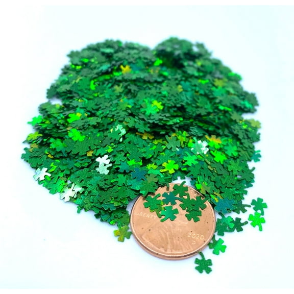 Four Leaf Clover Shape Glitter Confetti (1oz = 28g)
