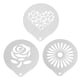 thumbnail image 1 of 3 unids plantillas creativas de café decoración de café plantillas de metal plantillas de arte de café, 1 of 4
