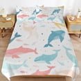 thumbnail image 2 of Duvet Cover Queen Size Marine Animals Such As Whales 3 Pcs Duvet Cover Set Bedding Sets Queen Soft Breathable, 2 of 6
