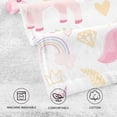 thumbnail image 3 of Coolnut 2 PCS Hand TowelsUnicorn Rainbow 16 x 28 Inch Soft Highly Absorbent Cotton Bathroom Towels for Bathroom Ktichen Travel SPA Gym, 3 of 6