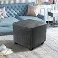 thumbnail image 6 of vnanda Footstool Seat Slipcover Stool Cover Stretchable Slipcover for Home Furniture Decoration, 6 of 8