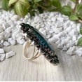 thumbnail image 3 of Azurite Malachite With Green Onyx Ring, 925 Sterling Silver Ring, Handcrafted statement Ring, Boho Ring, Silver Ring, Gift For Her Ring,****, 3 of 3