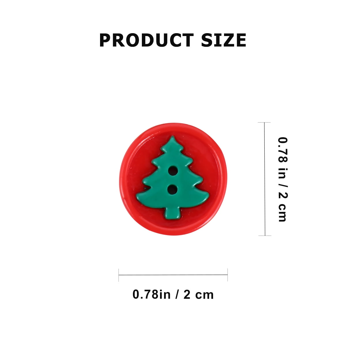 BERTDOMD 150-Piece Christmas Resin Decorative Buttons Flat Back for Sewing, Crafting, Scrapbooking, Projects and Holiday Decor