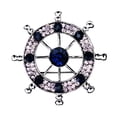 thumbnail image 1 of Broche para hombre con hebilla náutica en apariencia de casco con broches en apariencia de cristal Plata Yinane Pin de broche, 1 of 5