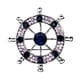 thumbnail image 1 of Broche para hombre con hebilla náutica en apariencia de casco con broches en apariencia de cristal Plata Yinane Pin de broche, 1 of 5