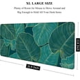 thumbnail image 2 of Desk Pad, XL Extended Large Gaming Mouse Pad 31.5 x 11.8 Inch, Waterproof Mousepad with Stitched Edge, Non-Slip Computer Keyboard Laptop Mat for Women Men Office Work, Teal Tropical Leaves, 2 of 6