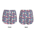 thumbnail image 3 of Salouo happy Skull rose Print Women's 2 in 1 Running Shorts Double-Layer Shorts Athletic Workout Gym Yoga Shorts Running Shorts for Women-Small, 3 of 7