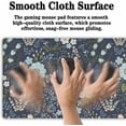 thumbnail image 4 of Office Desk Pads Floral Pattern Jumbo Mouse Pad Gaming Mousepad Large Mouse Pads The Desk Mat Non-Slip Rubber Base Waterproof with Stitched Edges 35.4 X 15.7 for Game Office,, 4 of 7