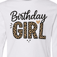 thumbnail image 4 of Inktastic Leopard Print Birthday Girl Long Sleeve Youth T-Shirt, 4 of 5