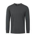 thumbnail image 3 of zbxnLI Men's Big and Tall Shirts Workout Tops Long Sleeve T Shirts Crew Neck Casual Running Tees, 3 of 8